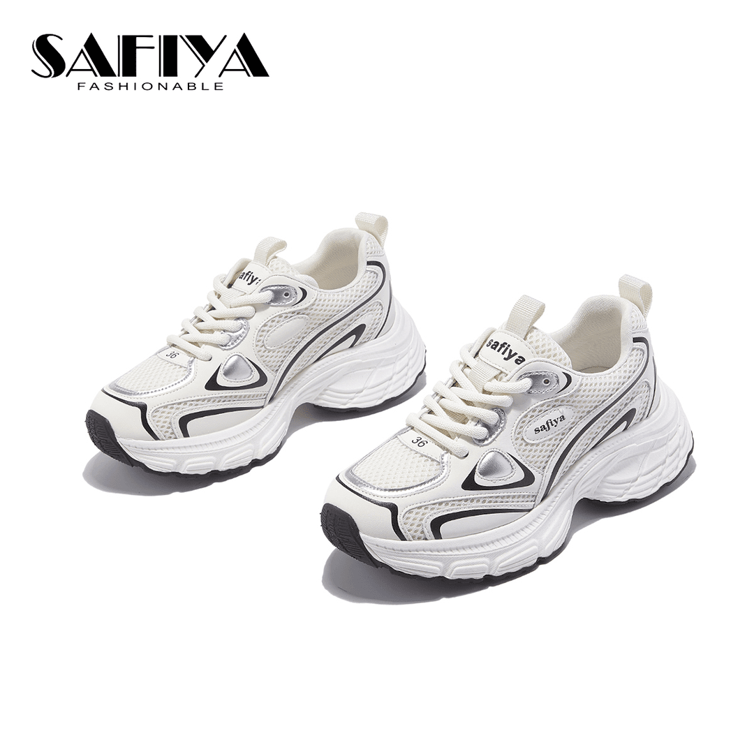 索菲娅Safiya2024夏季透气新款时尚百搭运动系带鞋女SF43111B33
