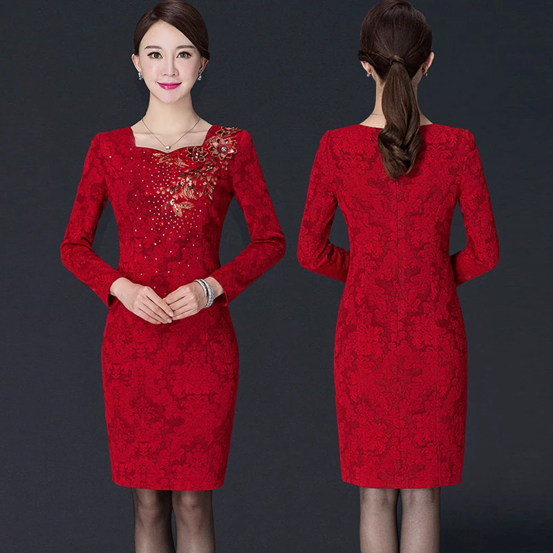 春秋喜婆婆礼服高档喜妈妈装婚宴装连衣裙高端2023丈母娘婚礼衣服