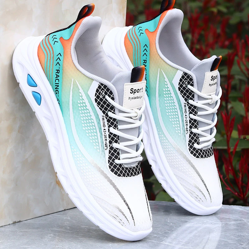 运动鞋男透气百搭防臭网面鞋薄款冰丝跑步鞋学生轻便软底休闲潮鞋