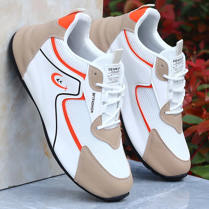 正版男鞋爆款潮鞋子网面透气防臭高档老爹鞋厚底增高阿甘休闲板鞋