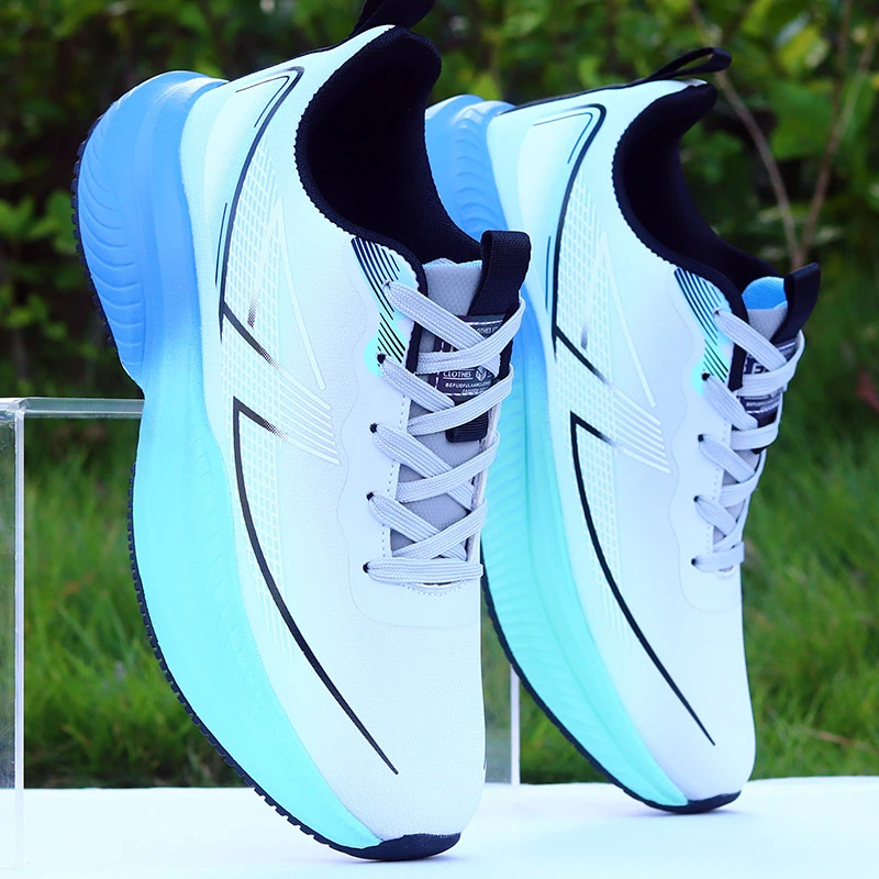 跑步鞋男秋冬皮面防水运动鞋学生软底回弹体育鞋防滑耐磨旅游鞋子