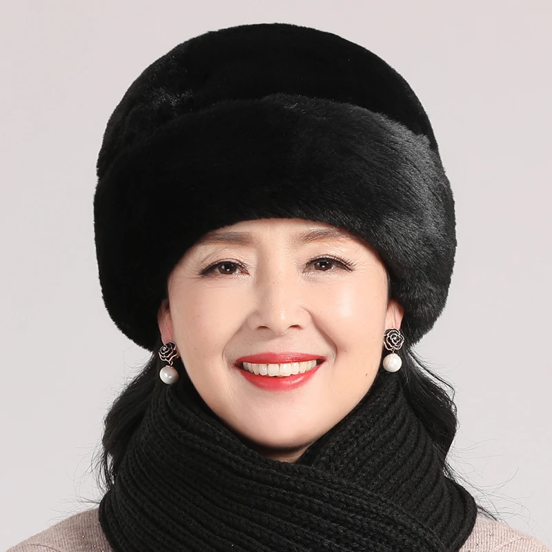老人帽子女奶奶冬天中老年妈妈保暖棉帽老太太加厚冬帽防寒护耳帽