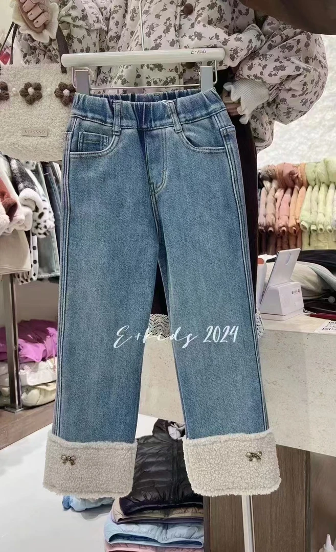 JS - 89118 高货加绒牛仔裤