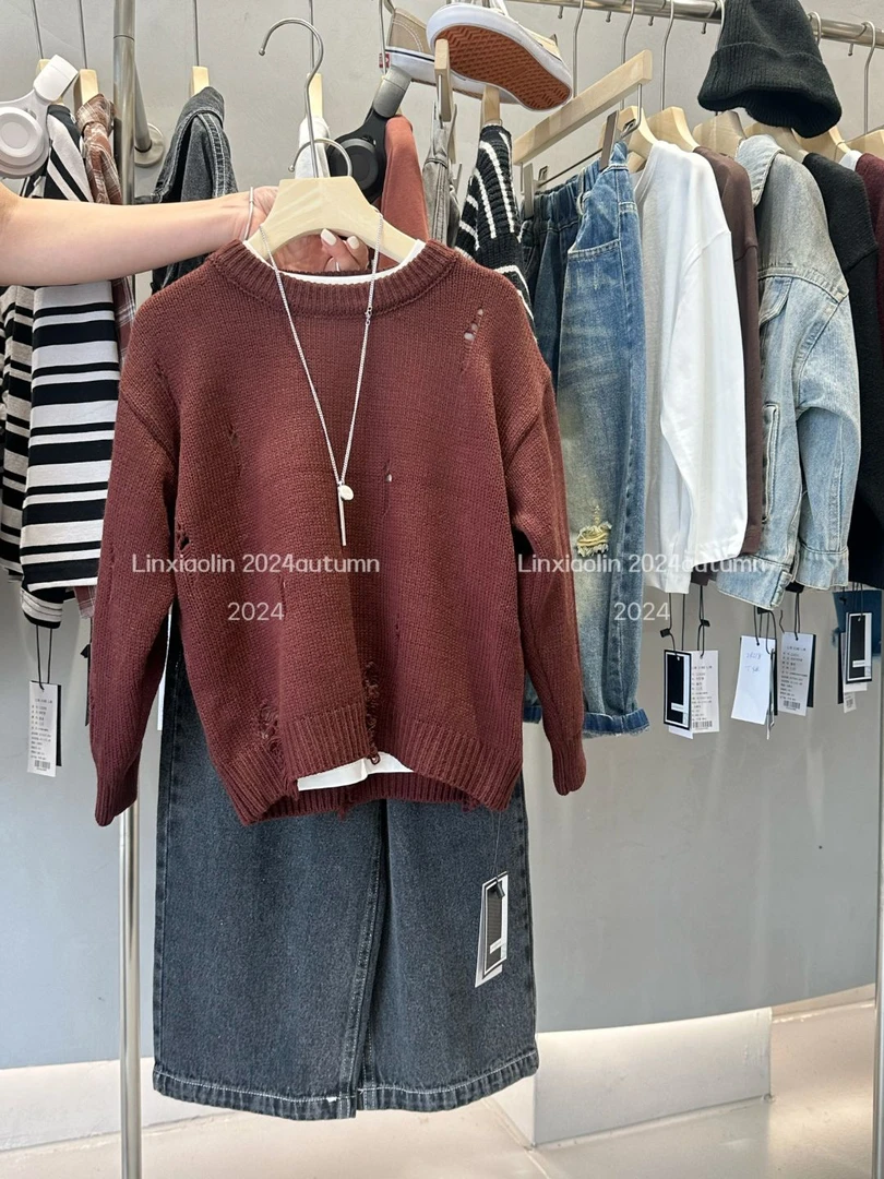 LXL-24212  高货破洞毛衣