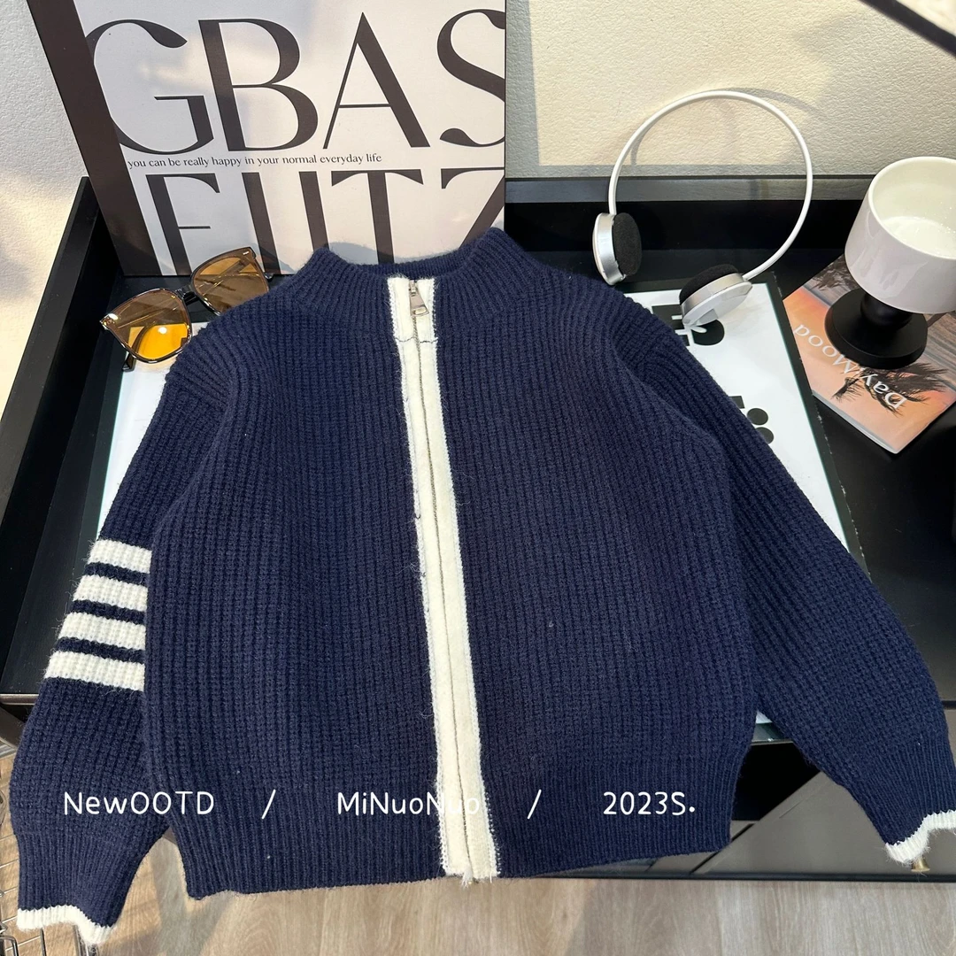 CC-Q23238 针织拉链毛衣外套