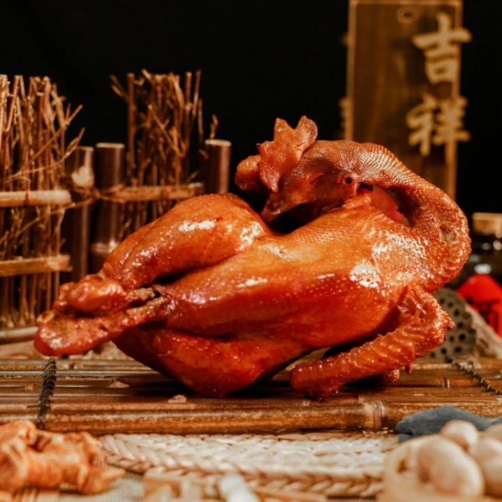 江德庆 熏鸡 唐山特产溜达鸡柴鸡燕赵老字号非遗营养老味道