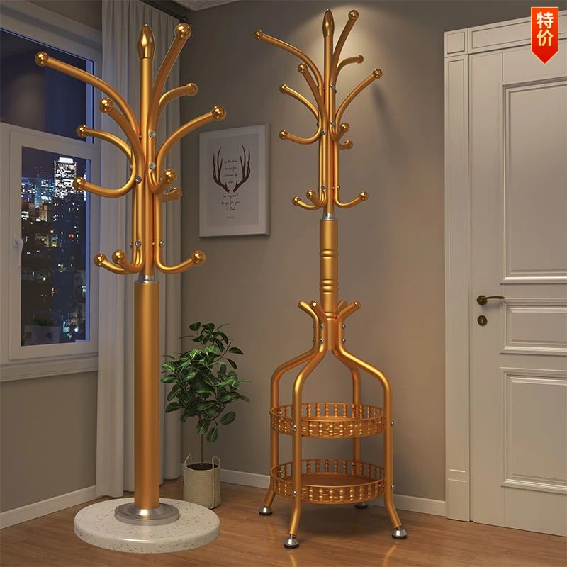 挂衣架卧室金属多功能网红款落地式高档室内挂衣服架子卧室衣帽架
