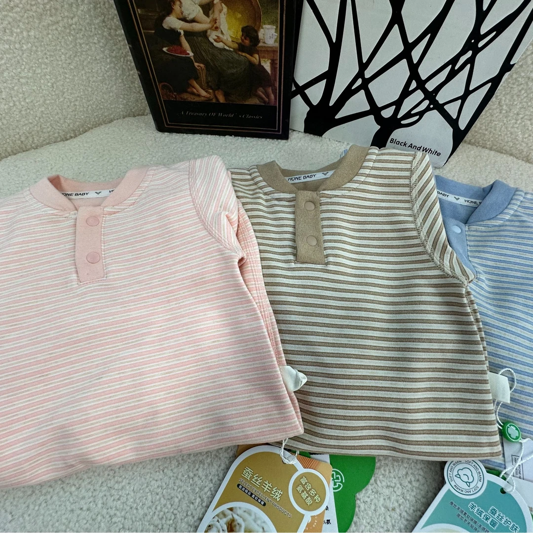 保暖新生婴儿长袖连体衣秋季衣服新生儿无骨哈衣宝宝爬服