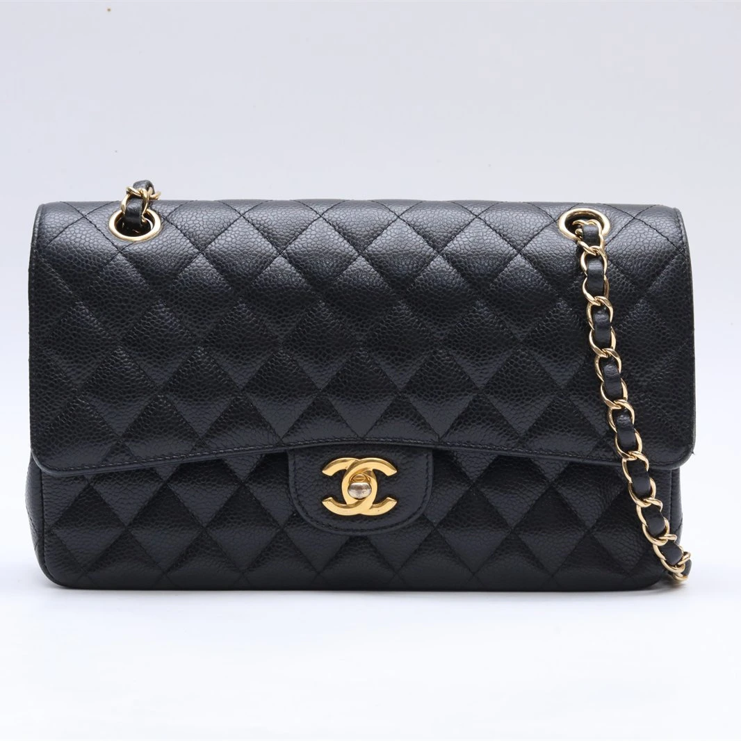 99新 Chanel/香奈儿 小花佳珊P234449558CF 口盖包 中号 25.5cm