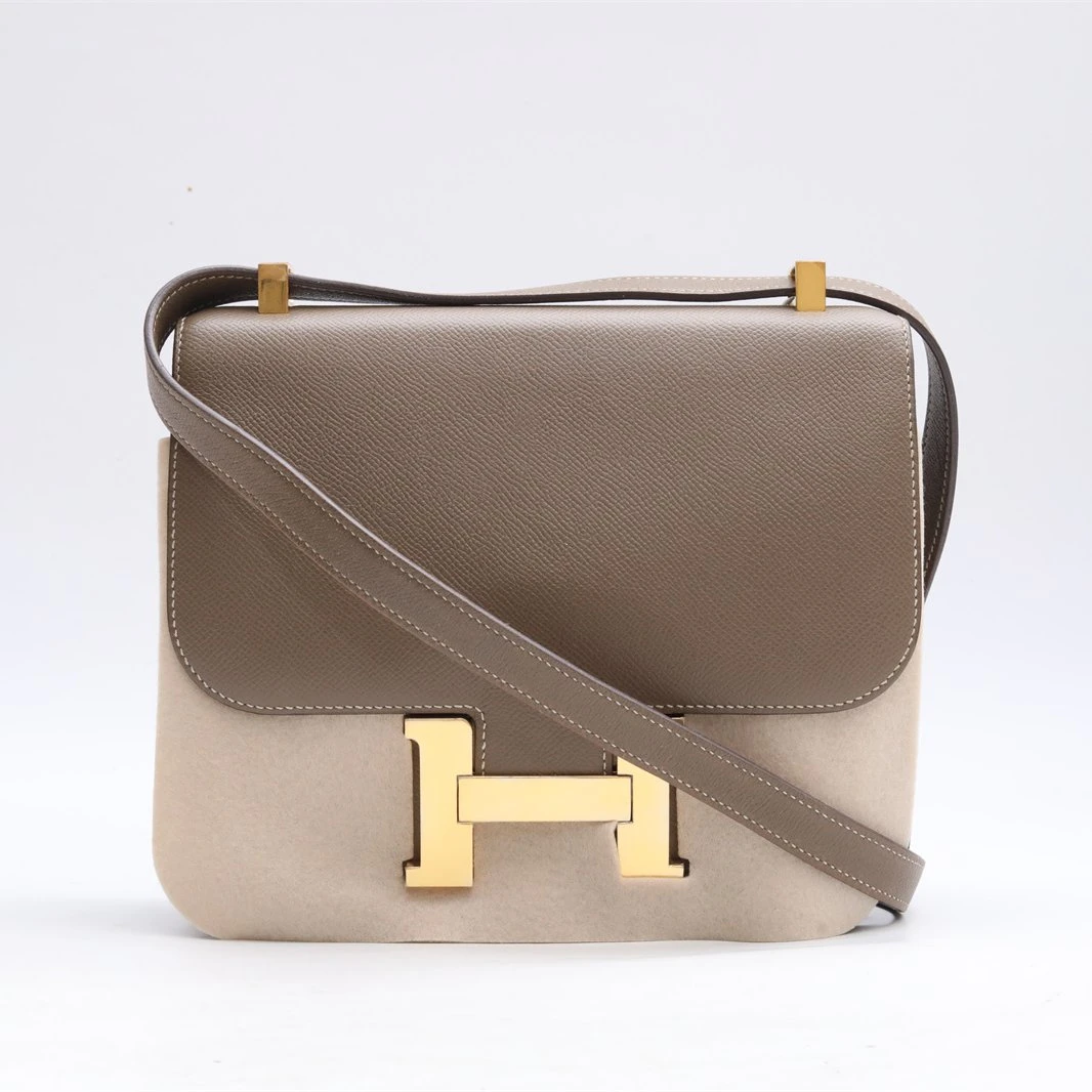 99新 Hermes/爱马仕 小花姑姑P234654960 康康 24 18大象灰