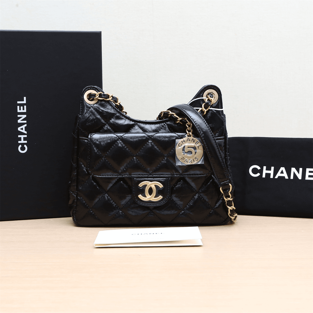99新 Chanel/香奈儿 小花攀攀天猫精灵嬉皮包 小号 19皮革C 芯片