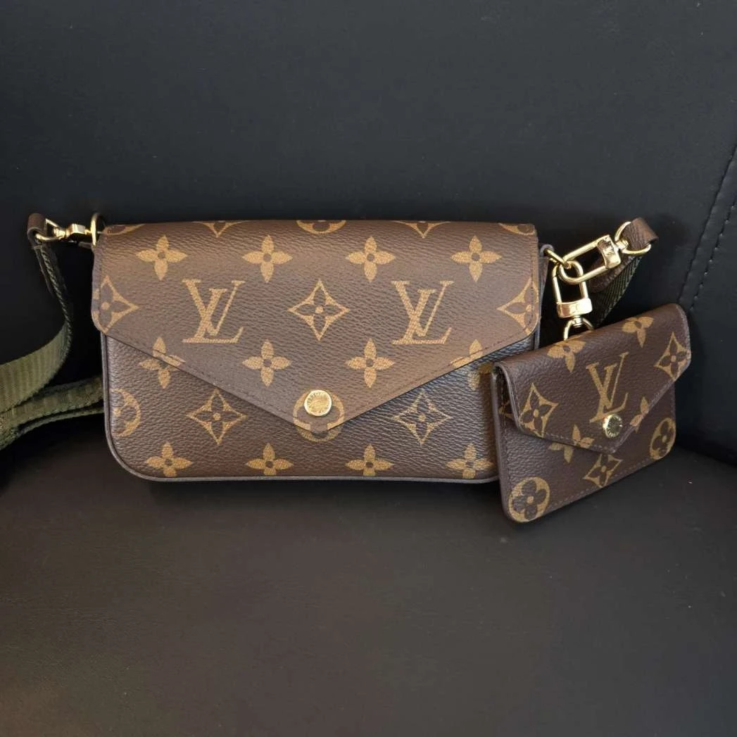 99新 LouisVuitton/路易威登 外场双双 新款三合一芯片单肩斜挎包