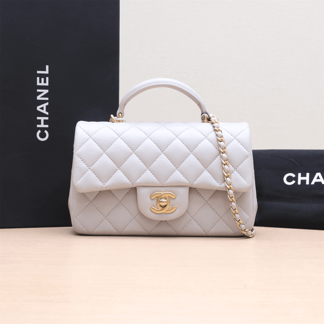 99新 Chanel/香奈儿 【33精选】725367 CF 口盖包 手柄大Mini