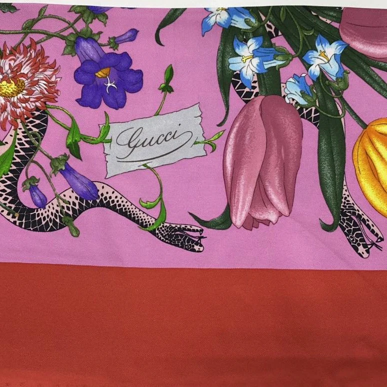 99新 GUCCI/古驰 【33精选】886088花卉蛇形印花