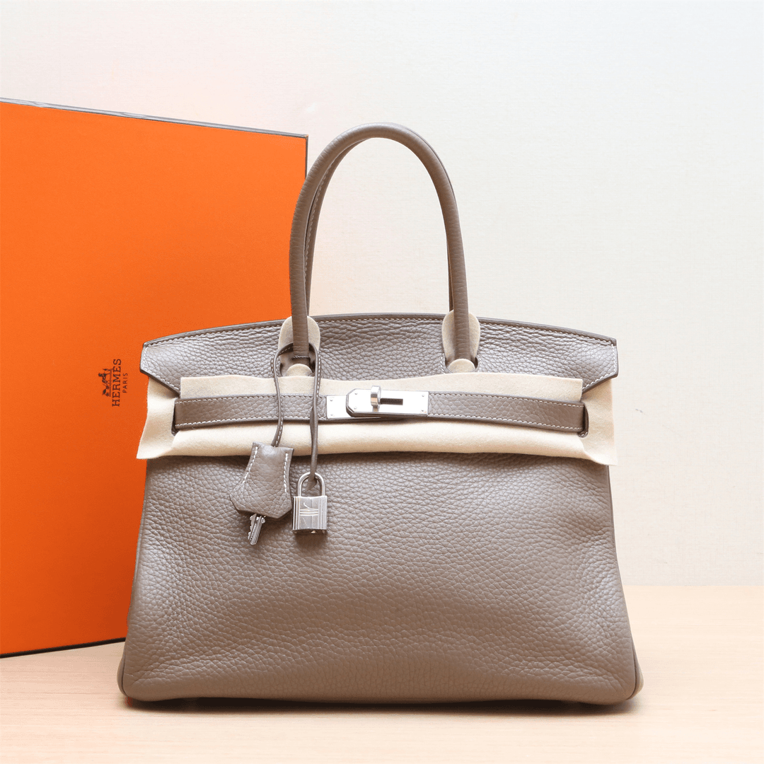99新 Hermes/爱马仕 【攀攀宠粉】Birkin 30 大象灰 Togo皮 框J