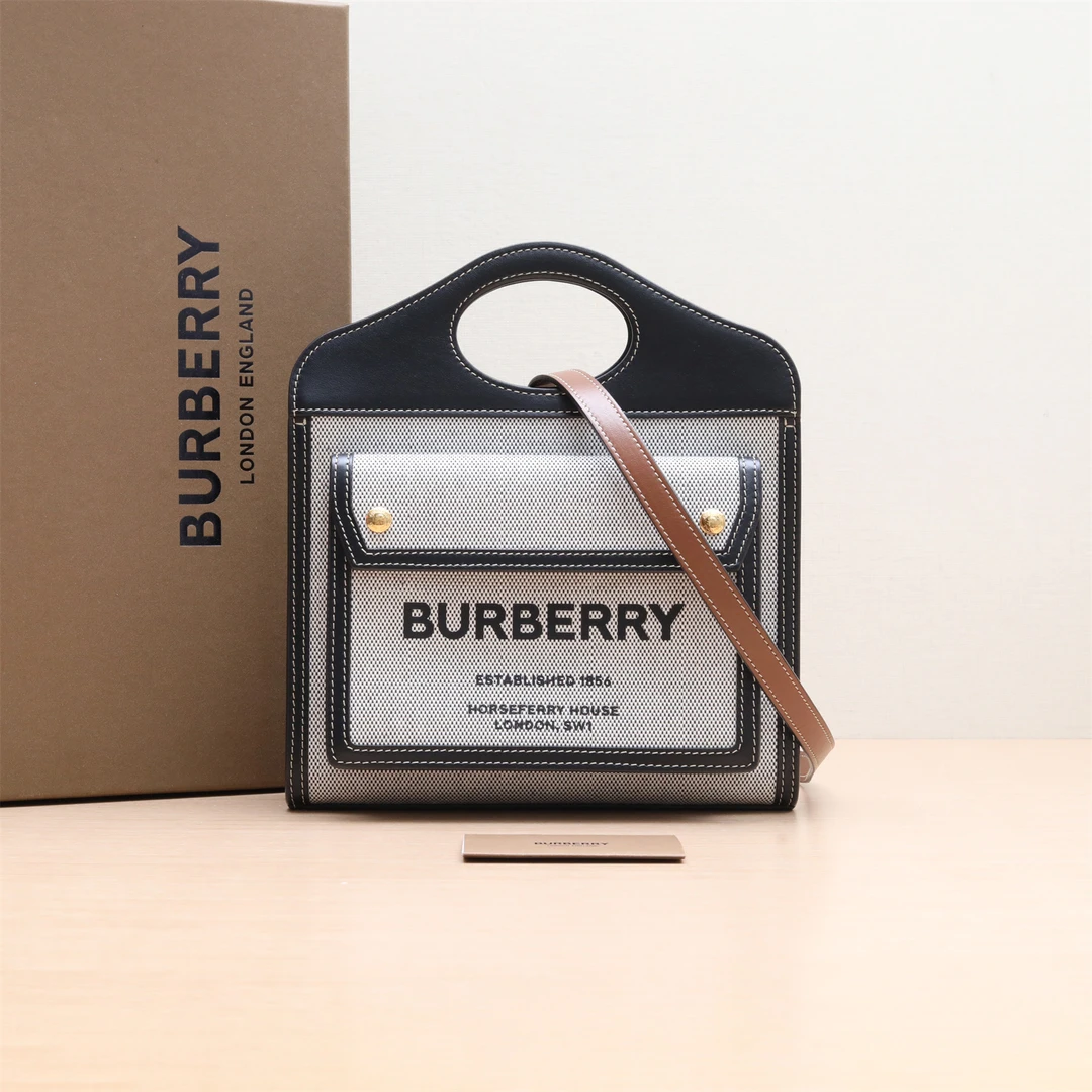 99新 BURBERRY/博柏利 【33精选】829247口袋包 Mini 拼色