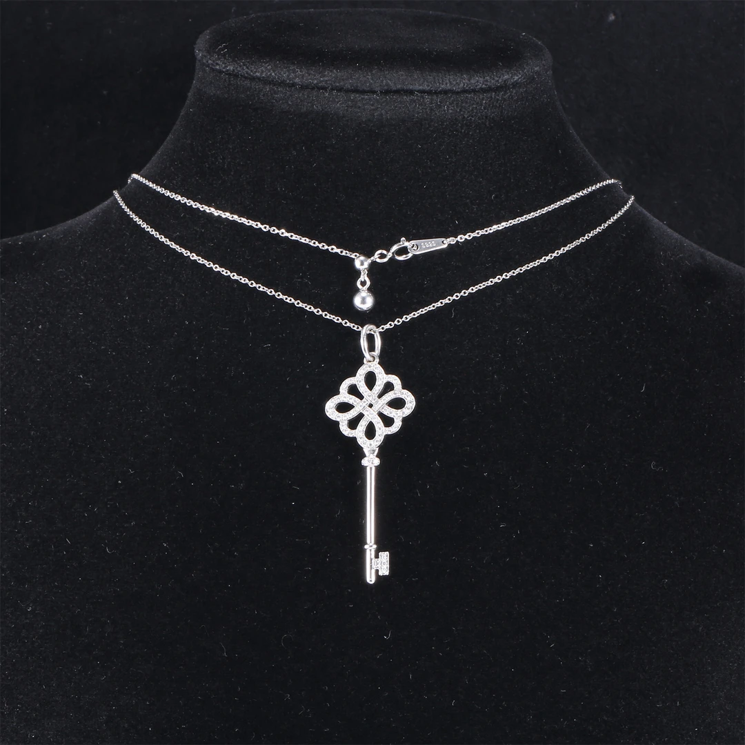 99新 Tiffany & Co./蒂芙尼 -100【33精选】620526中国结钥匙吊坠