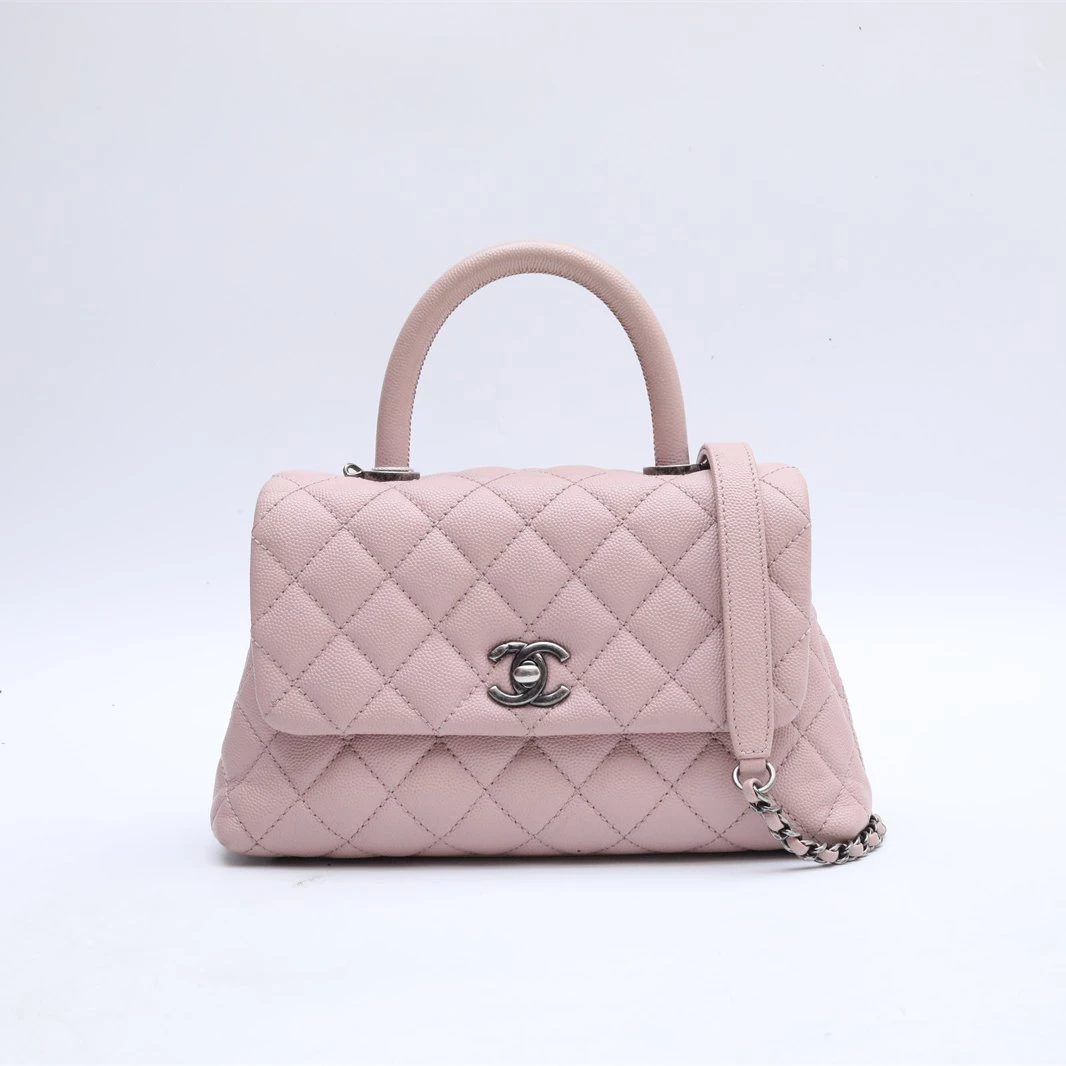 99新 Chanel/香奈儿 活动黑黑 656551cocohandle 小号 单肩包