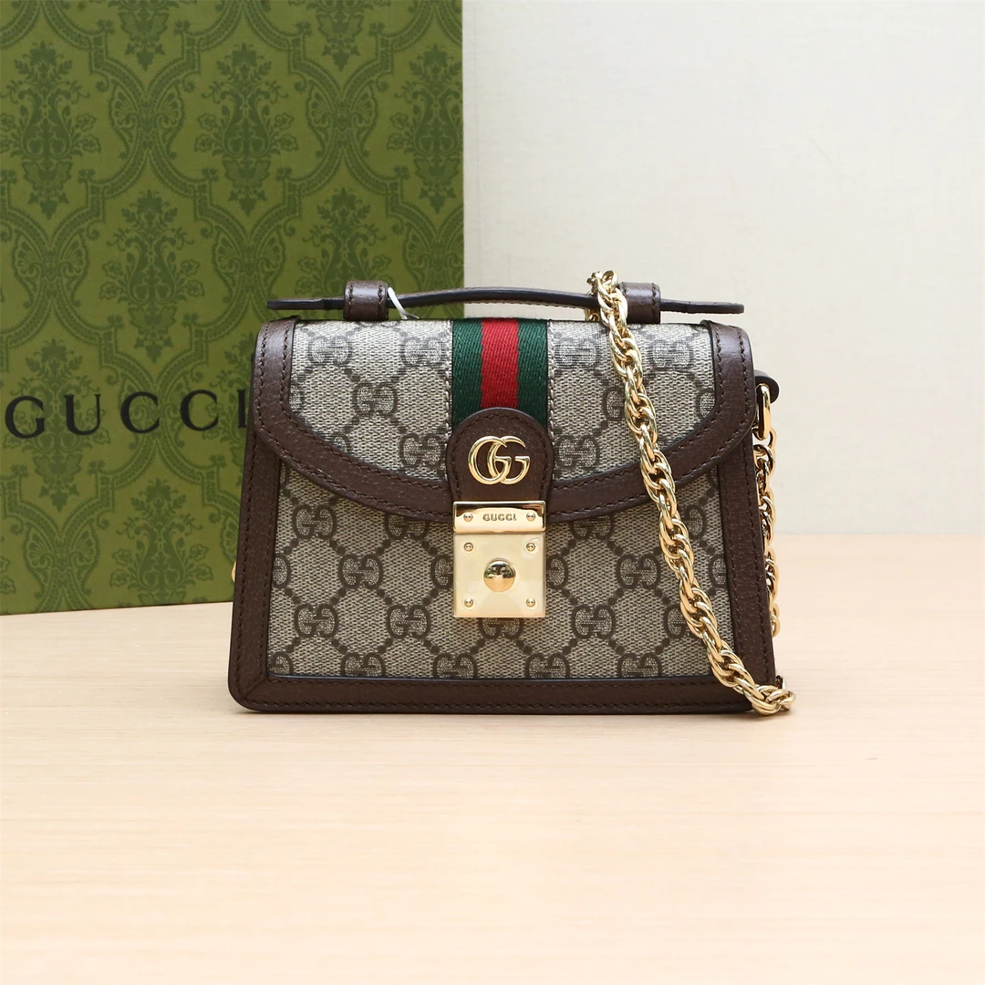 99新 GUCCI/古驰 小花6花 -288 Ophidia 邮差包