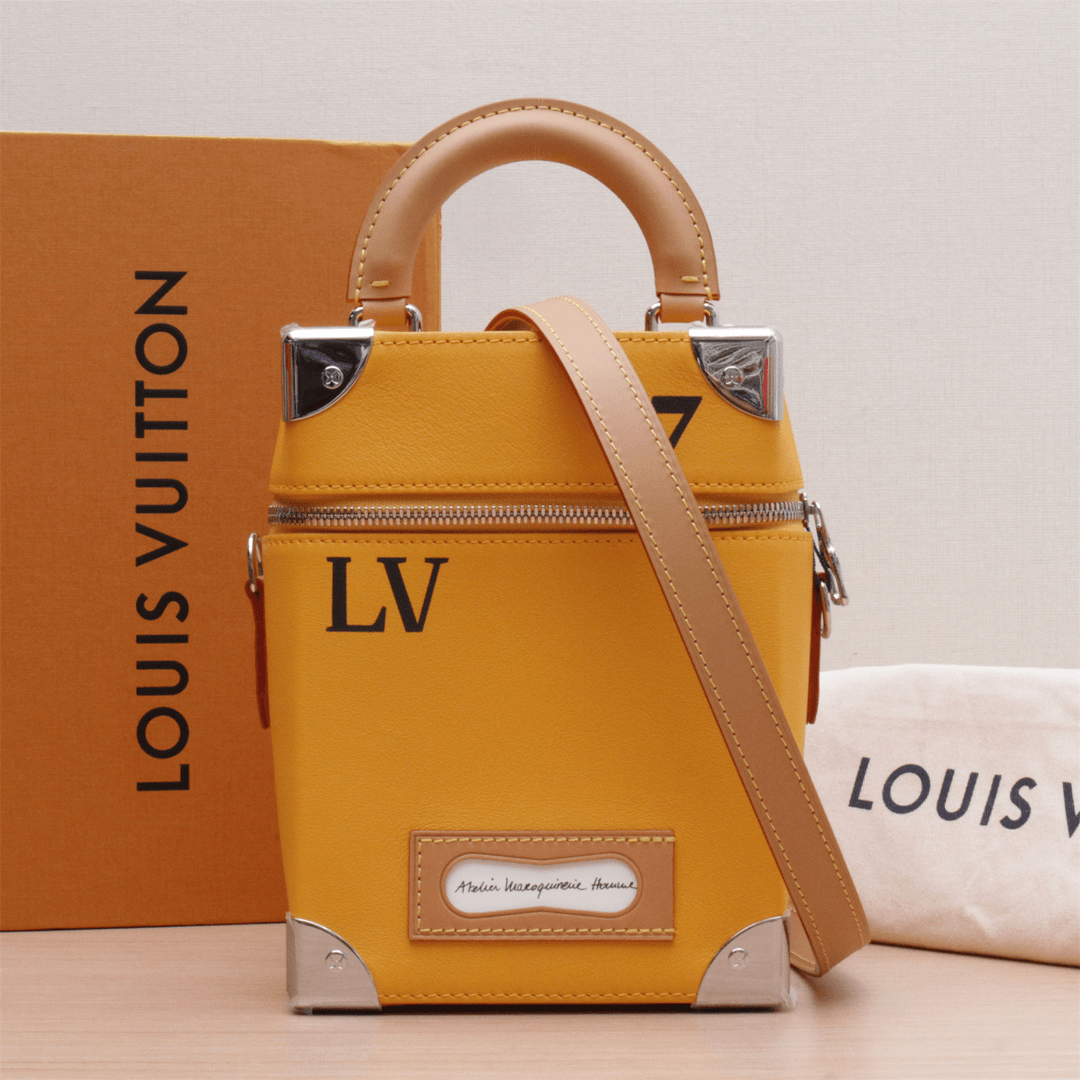 99新 LouisVuitton/路易威登 【攀攀宠粉】致.敬数字7行李箱式包黄