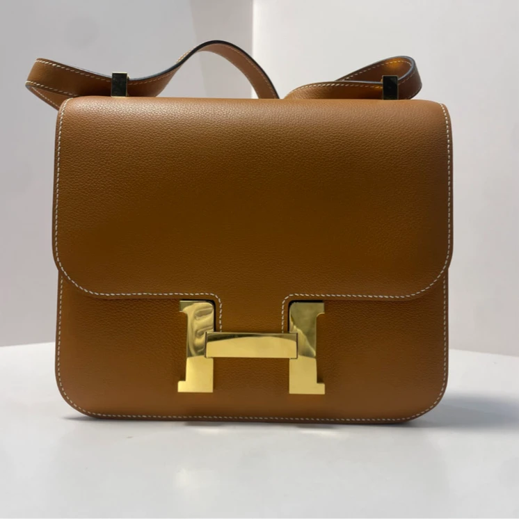 95新 Hermes/爱马仕 黑黑精选 276765Constance 康康 24 单肩包