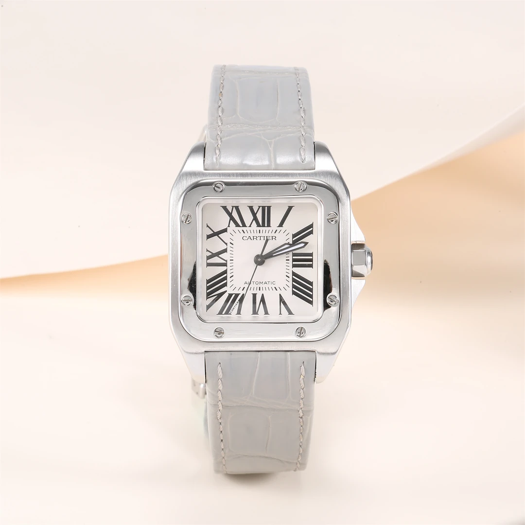 99新 Cartier/卡地亚 小花佳珊P234346793卡地亚山度士系列手表