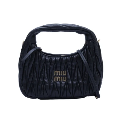 全新未使用 MIU MIU/缪缪 小花佳珊TP023300 褶皱 腋下包 HOBO