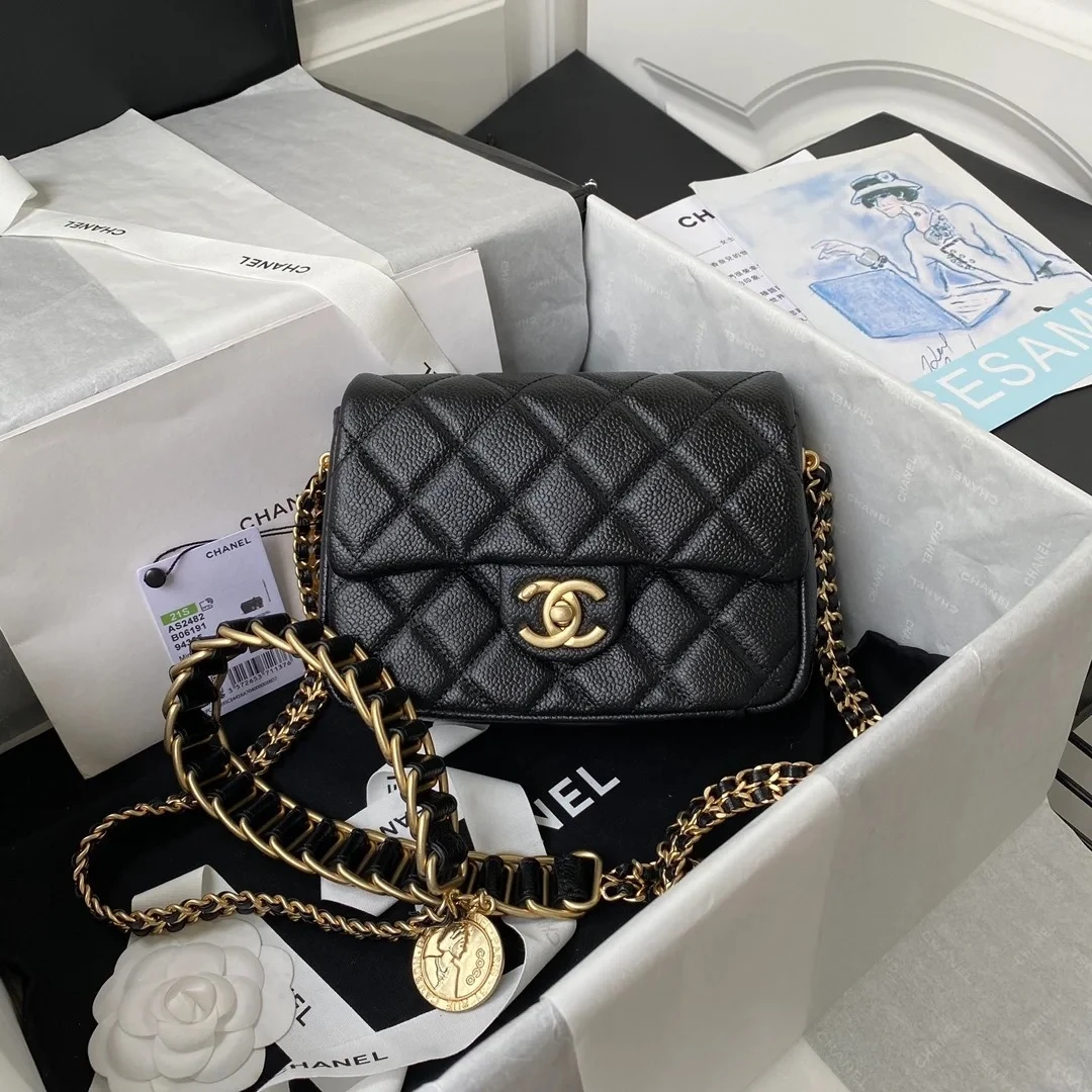 95新 Chanel/香奈儿 黑黑精选P202757754 21A CF 金币 芯片
