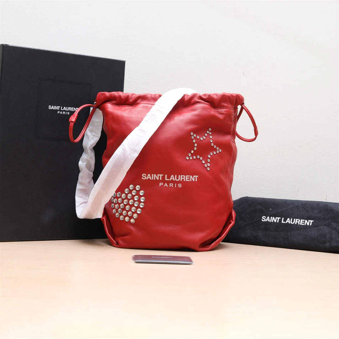 99新 YSL/圣罗兰 活动黑黑 664171 单肩包