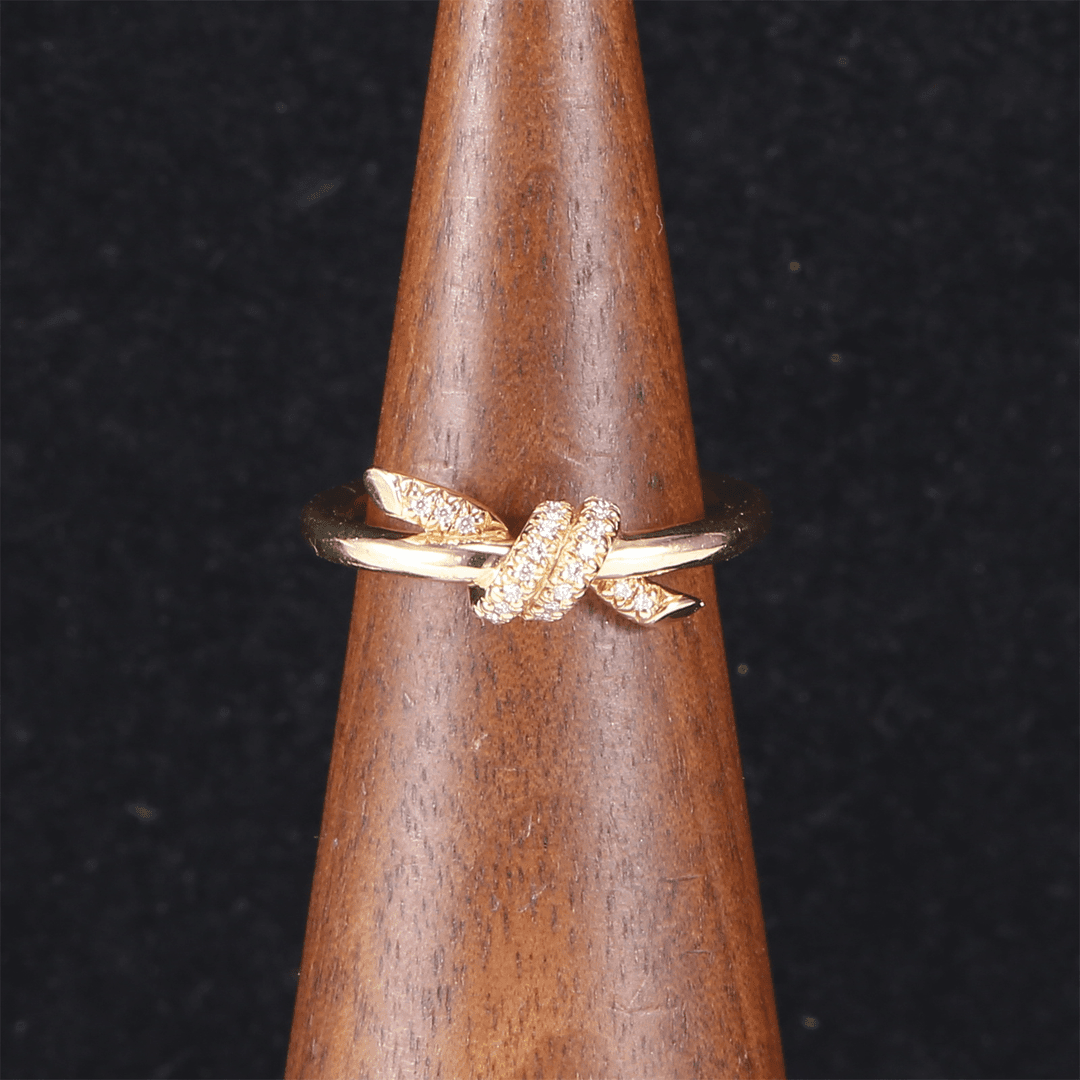 99新 Tiffany & Co./蒂芙尼 【33精选】725545 Tiffany Knot 戒指