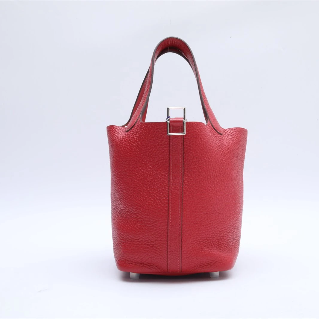 99新 Hermes/爱马仕 小花佳珊P234143013 18 菜篮子 Q5国旗红