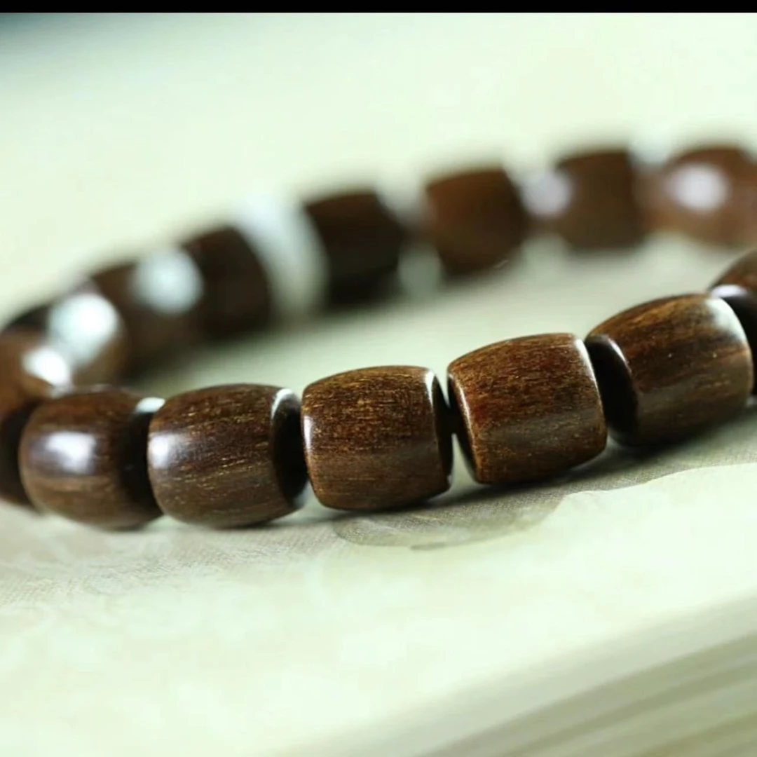「 Creation·造物」造物出品巴布亚贡木玉化单圈手串10*11