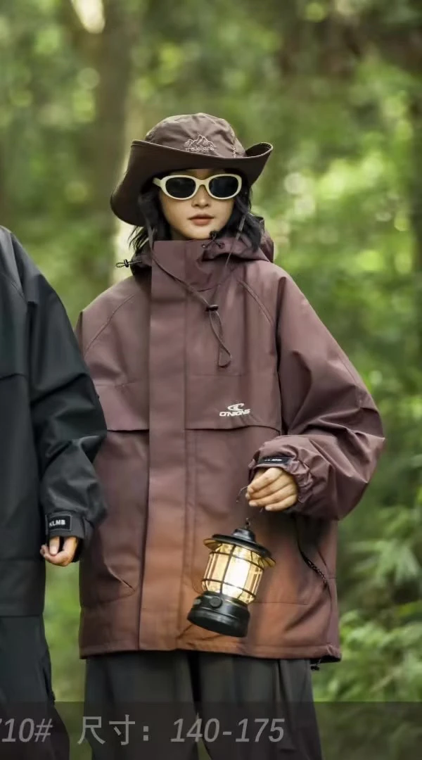 11710高端潮流时尚百搭可脱卸冲锋衣休闲外套C