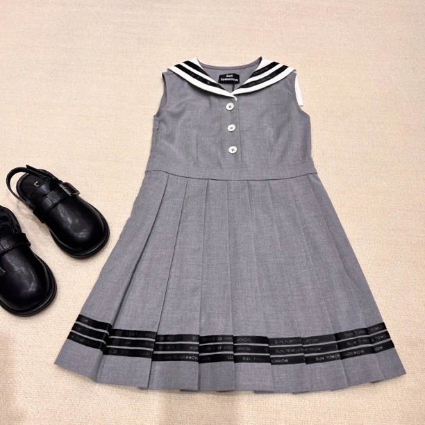 22050高端童装时尚百搭新款无袖连衣裙B17-4-3