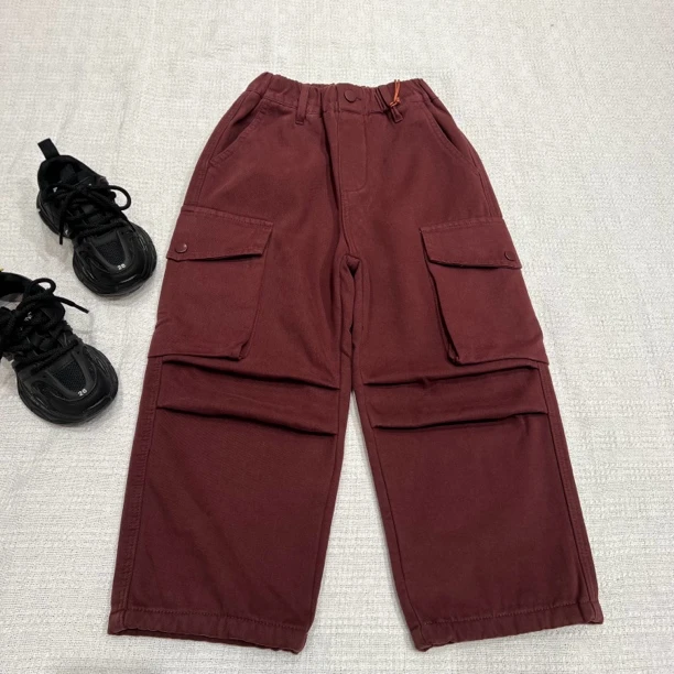 05283高端潮流时尚百搭一体绒口袋工装裤B17-3-4