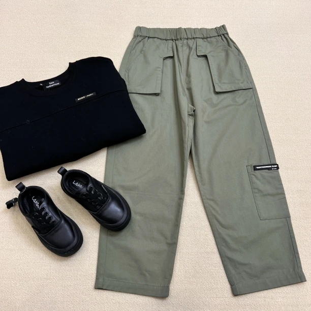 11120高端儿童春款时尚工装裤C19-3-2