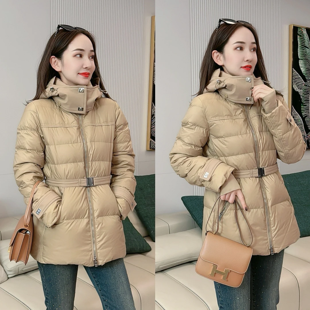 JDND轩羽品牌【90白鹅绒】冬季防风可拆卸鹅绒外套XY23532