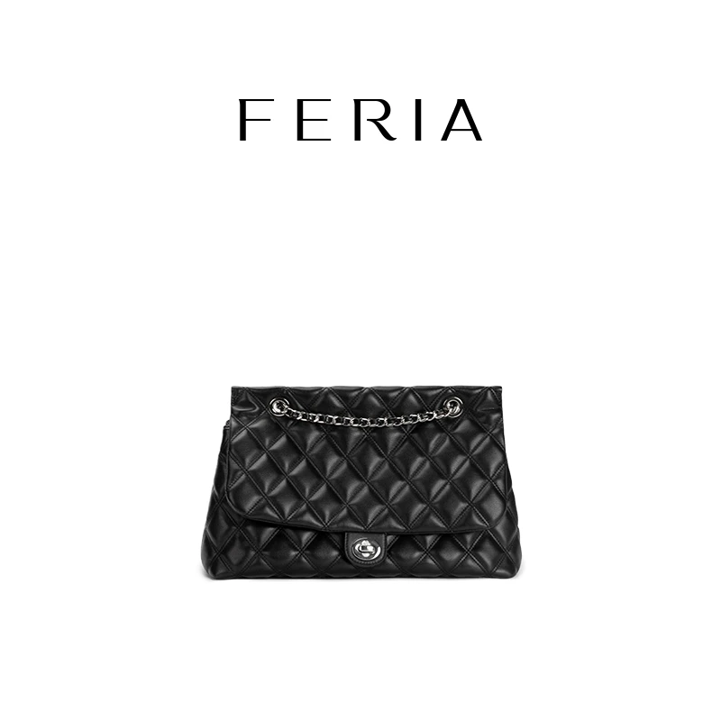 FERIA【菱格购物包】FE210B067韩国小众品牌大容量休闲百搭女包