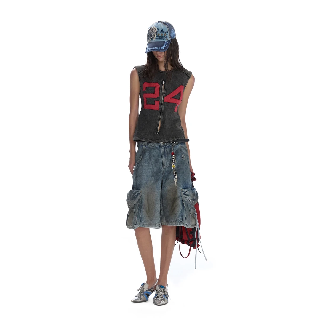 24ans 非日常选择｜做脏口袋牛仔五分裤1