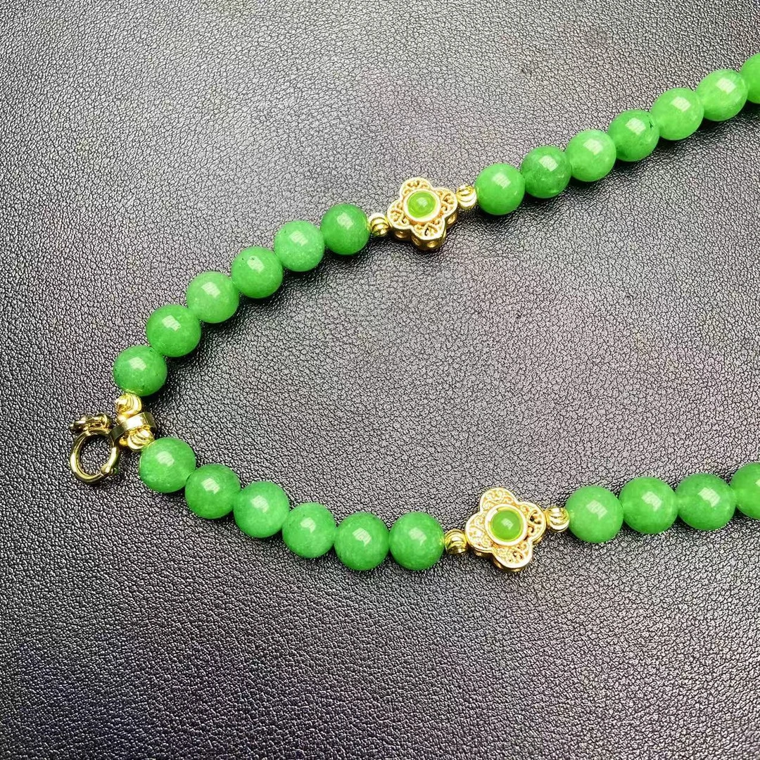 翡翠正阳绿万能链颈项A82