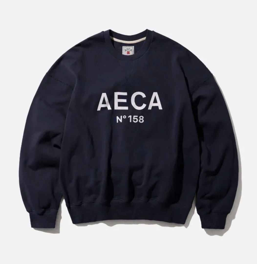 海外AECA韩国潮牌高克重毛圈男女款通用卫衣