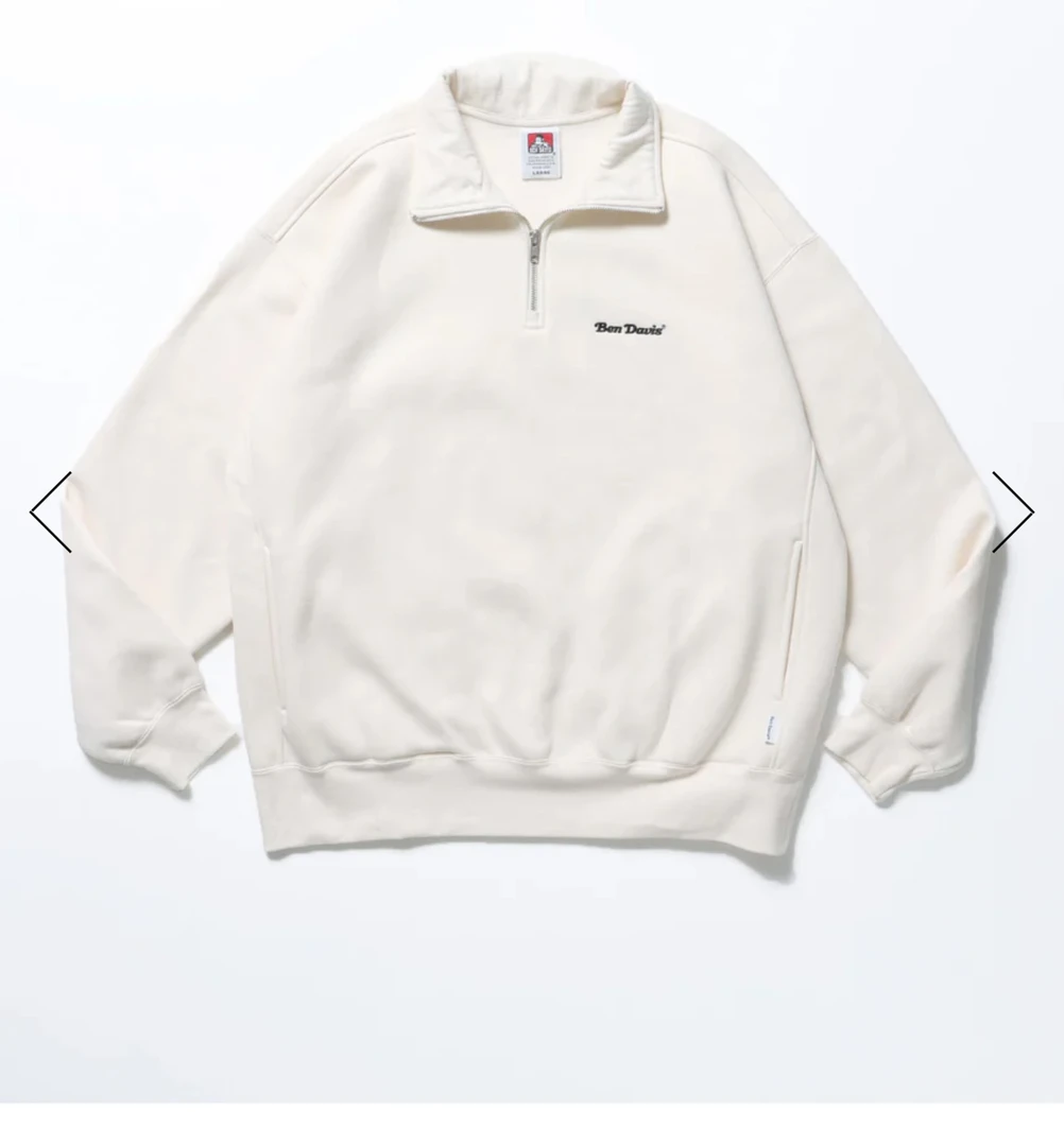 日本海外bendavis潮牌卫衣 半拉锁卫衣 男女同款 宽松加绒卫衣