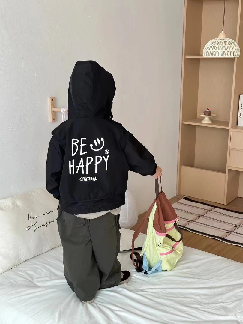 精品童装潮流外套儿童春秋时尚韩版秋款加绒小童洋气女童春款男童