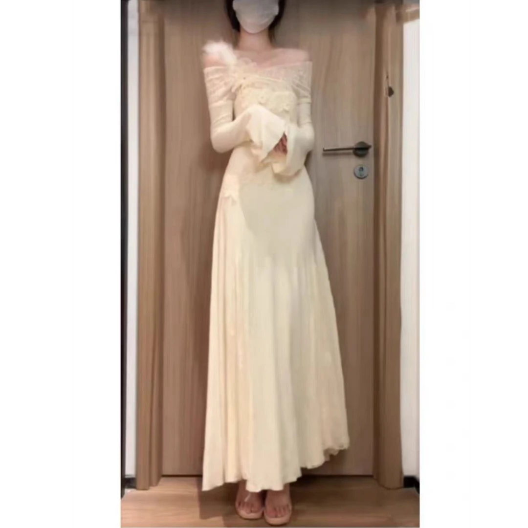 微胖早秋御姐穿搭韩系高级感气质鱼尾连衣裙秋季流行的裙子10268