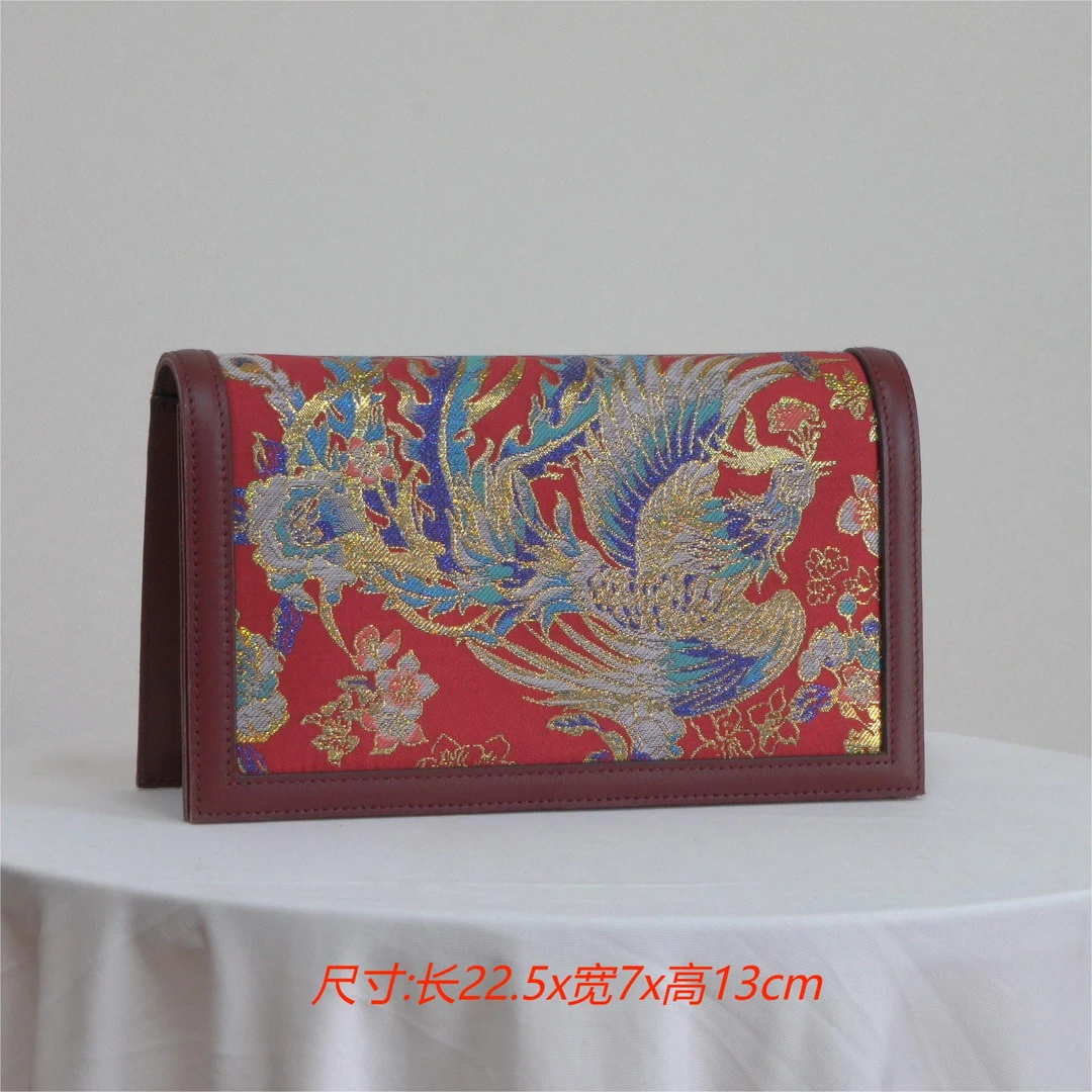 民族风螺钿工艺手提小方包