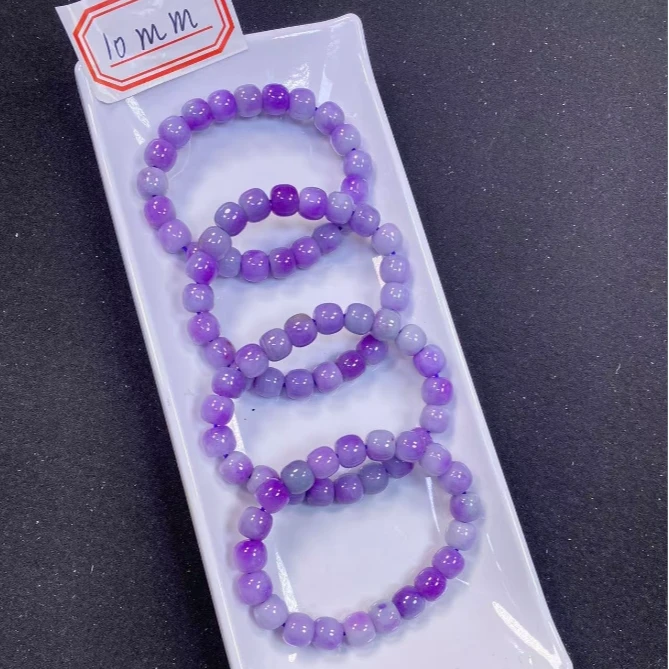 幻紫紫罗兰桶珠手串10mm发一条1I26