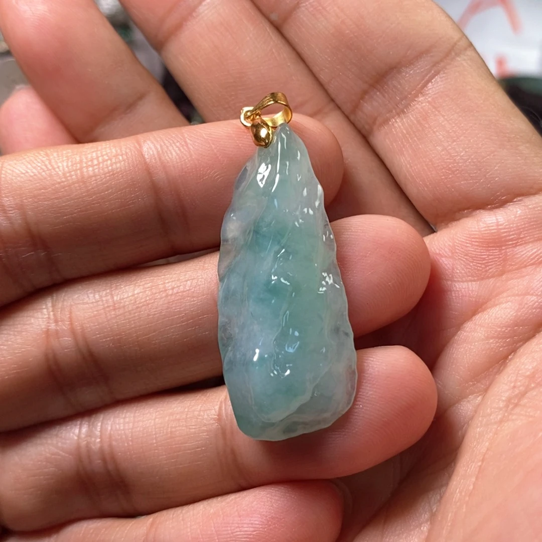 翡翠吊坠(不含链)未镶嵌淮****诺缅甸翡翠A货吊坠