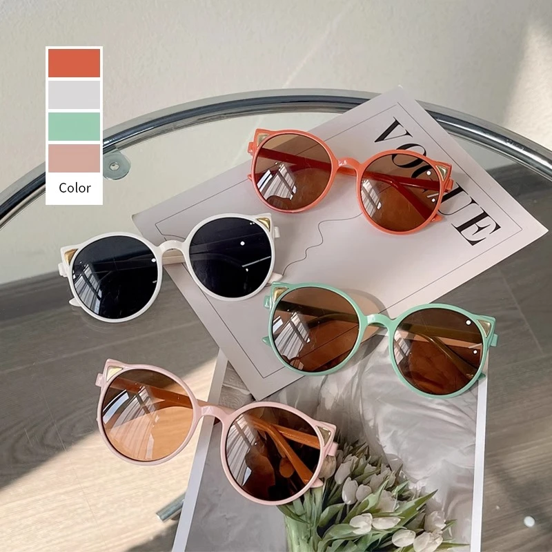 儿童太阳镜男孩女童防紫外线潮酷超轻婴儿墨镜公主岁时尚宝宝眼镜