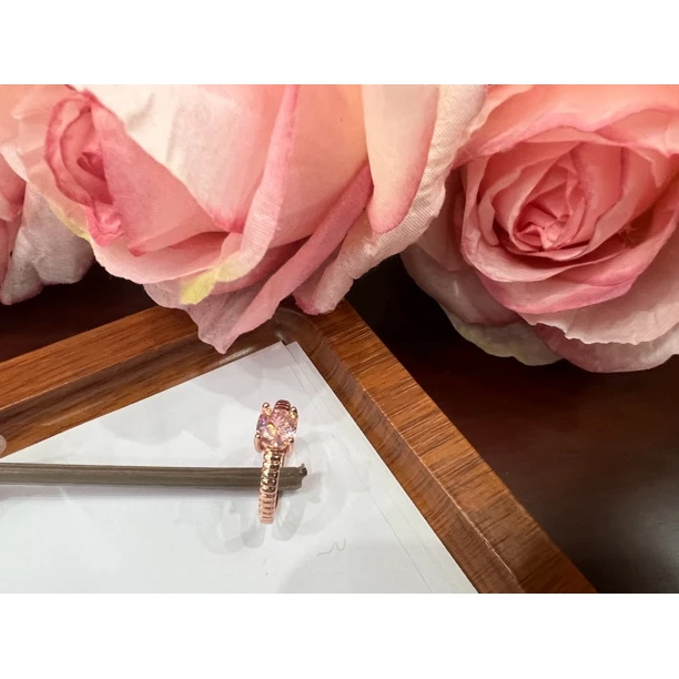 高定珠宝粉钻戒指HF393S668