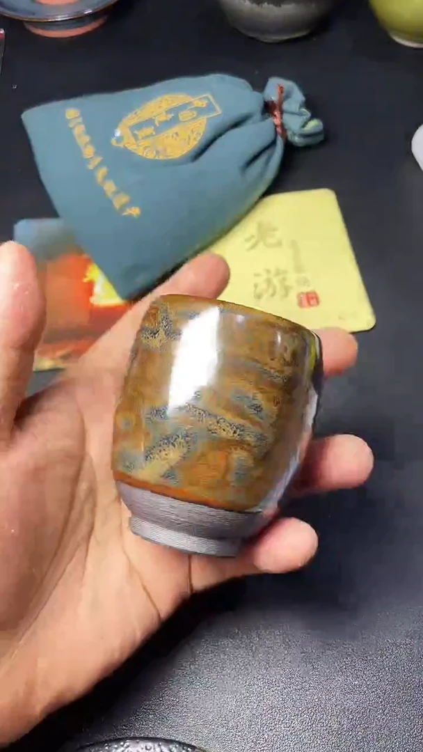 【闪购商品】茶盏246叶紫建盏瓷器